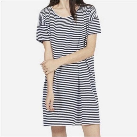 Everlane Striped T-Shirt Dress - Picture 1 of 7